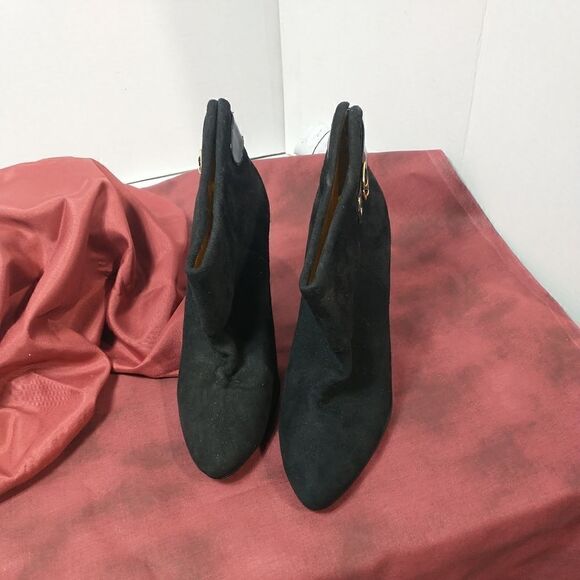 Steven By Steve Madden Ellusion Black Suede Leather Ankle Booties 10 M - Picture 3 of 11